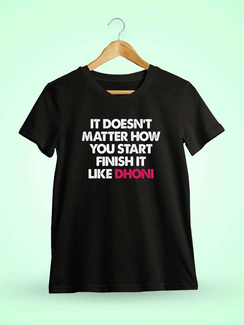 Finish Like Dhoni MSD T-Shirt