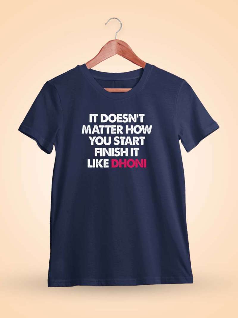 Finish Like Dhoni MSD T-Shirt