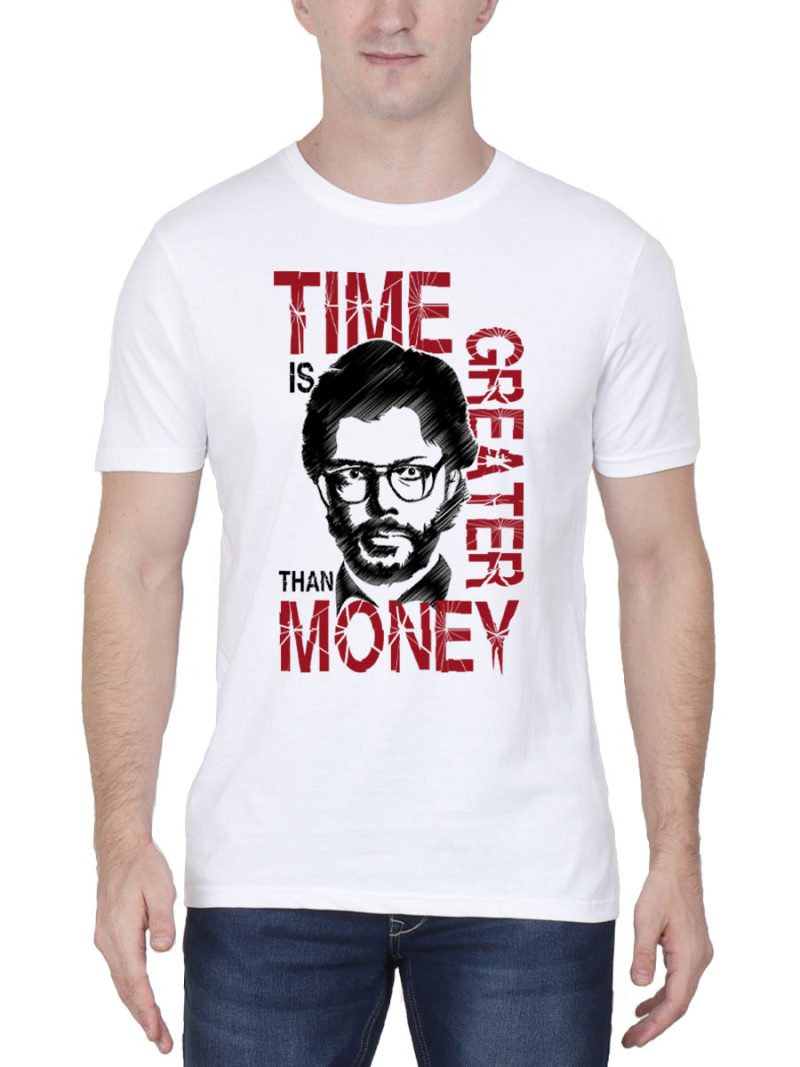 Time Is Greater Than Money Quotes T-Shirt