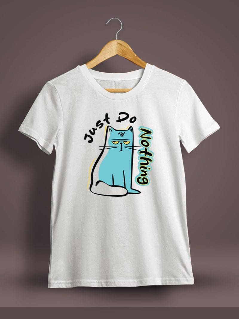 Just Do Nothing Fun T-Shirt For Men - Half Sleeve