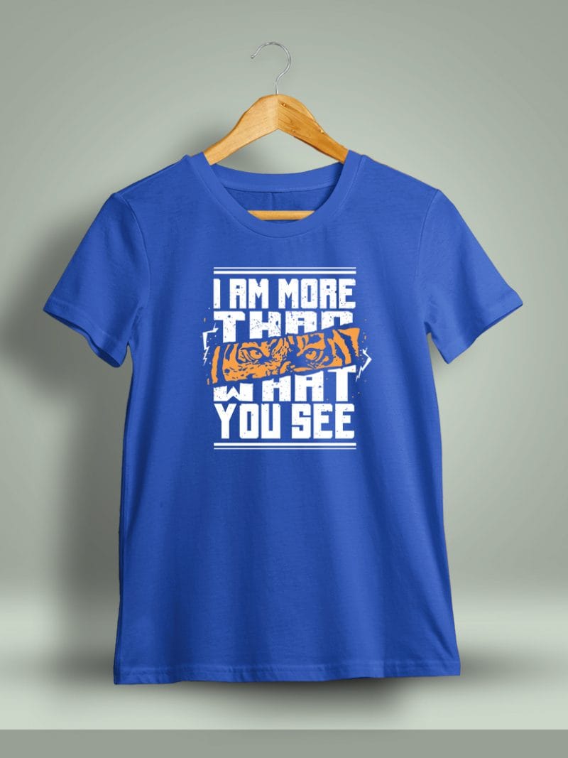 I Am More Than What You See Printed T-Shirt For Men - Half Sleeve