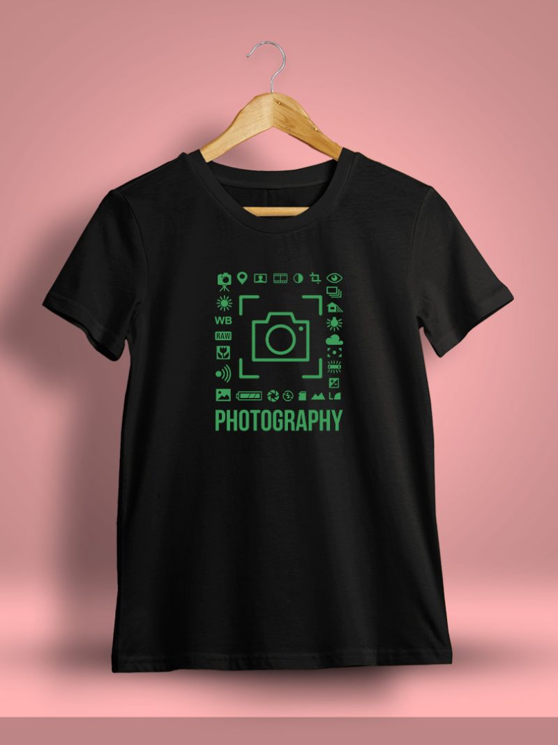 Photography T-Shirt For Men - Half Sleeve