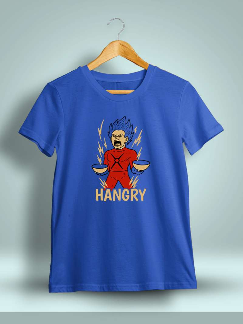 Hangry Printed T-Shirt For Men - Half sleeve