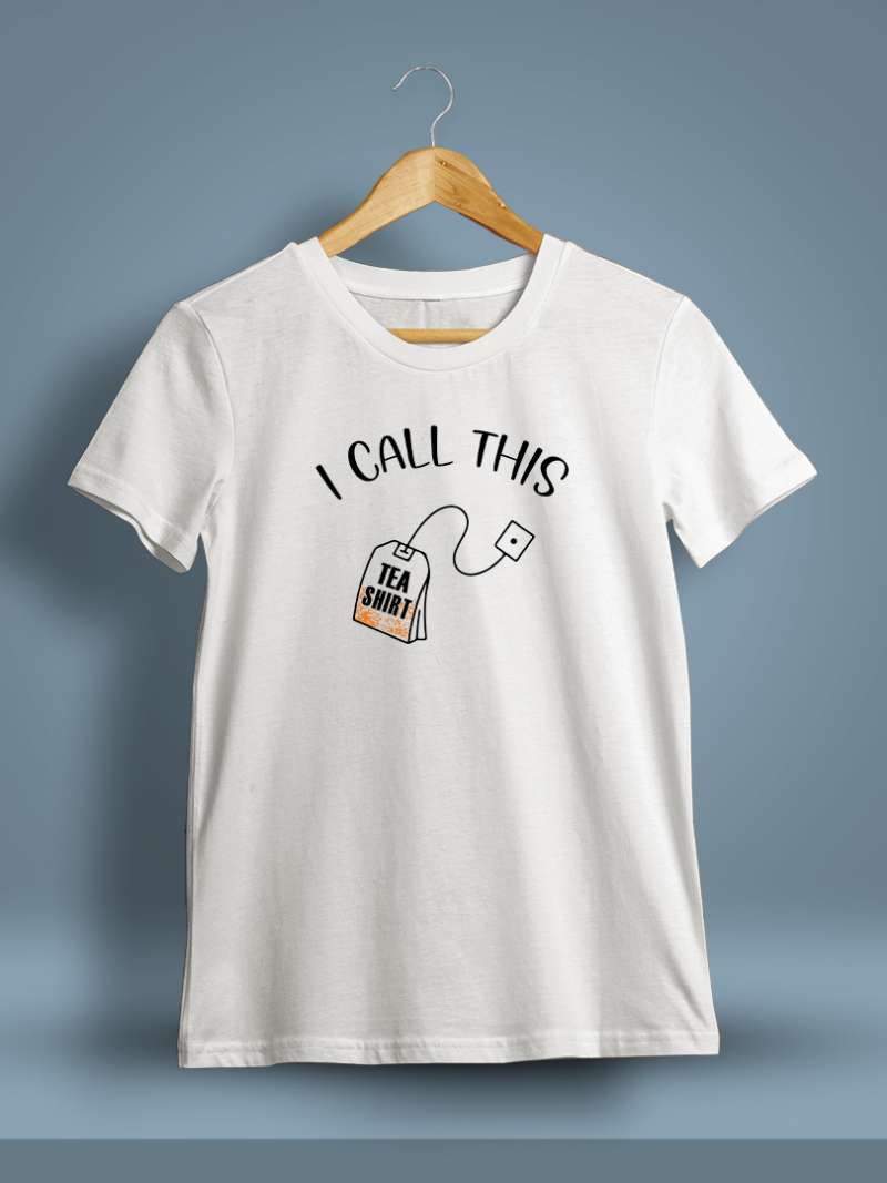 I Call This Tea Shirt For Men - Half sleeve
