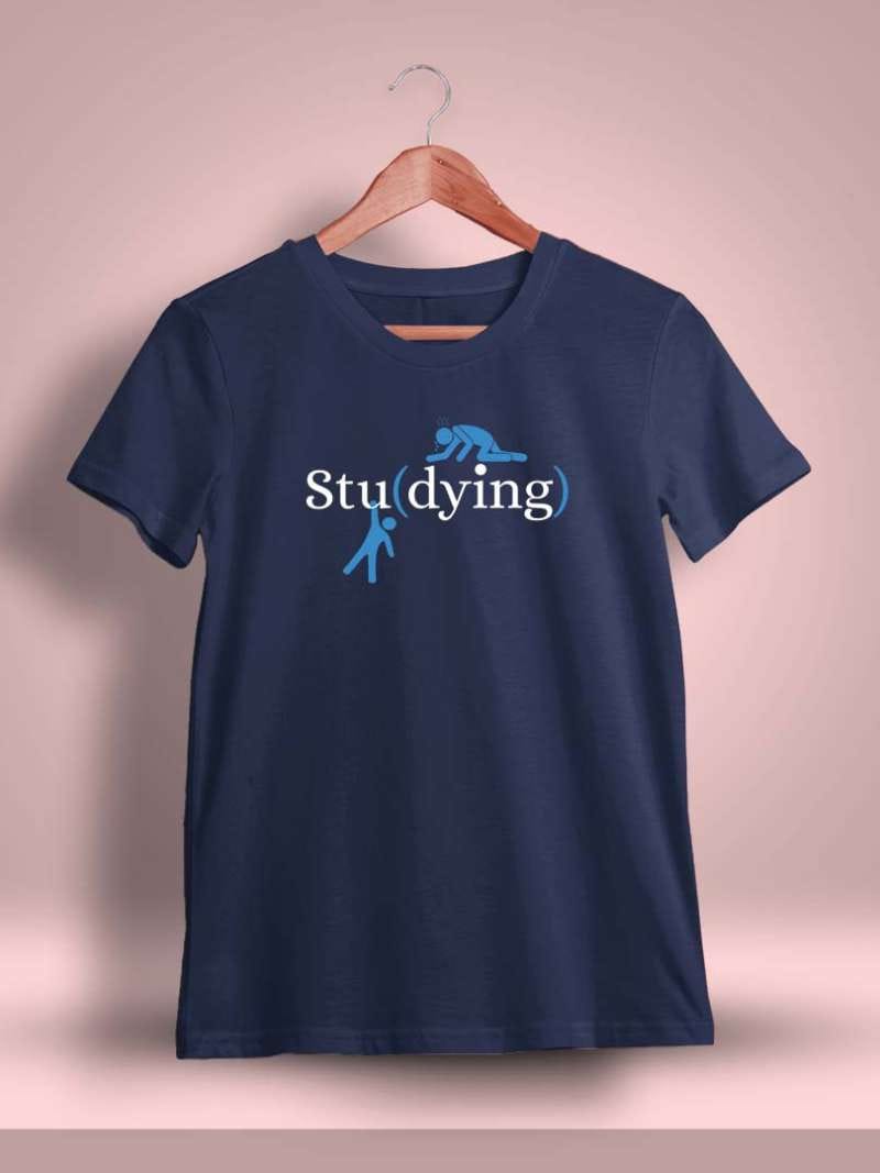 Stu(dying) Printed T-Shirt For Men - Half Sleeve